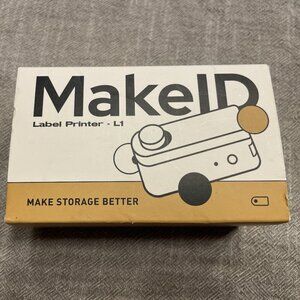 Makeid L1 Label Maker Machine Android & ios Devices Cream New